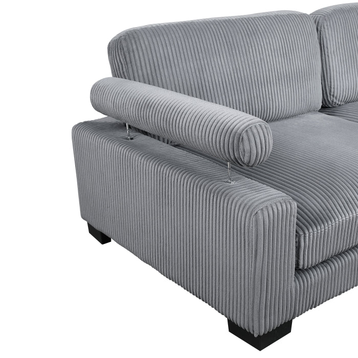 8555GY-3* (3)Sofa - 8555GY-3*