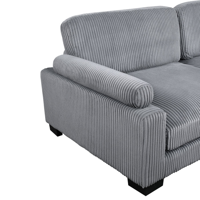 8555GY*3CR2ACOT (6)6-Piece Modular Sectional with Ottoman - 8555GY*3CR2ACOT