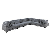 8555GY*3CR3AC (6)6-Piece Modular Sectional - 8555GY*3CR3AC