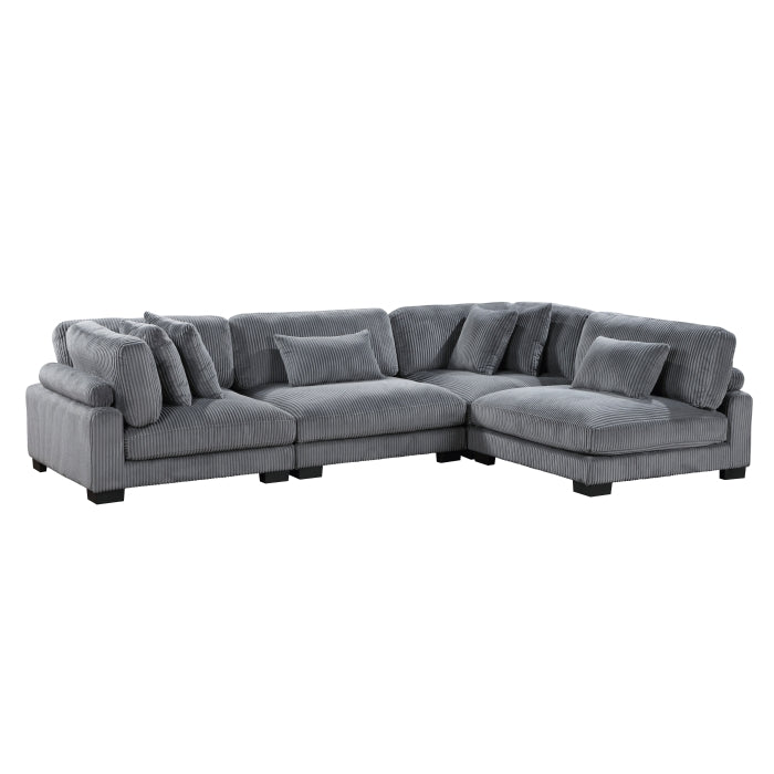8555GY*4SC (4)4-Piece Modular Sectional - 8555GY*4SC