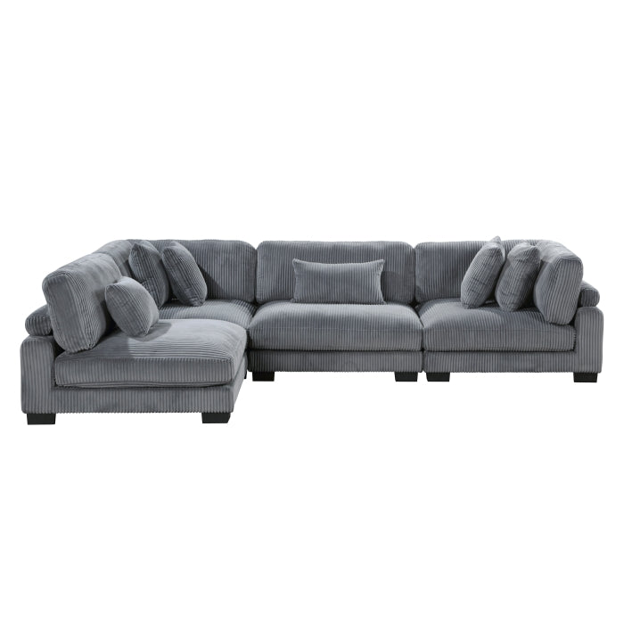 8555GY*4SC (4)4-Piece Modular Sectional - 8555GY*4SC