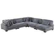 8555GY*5SC (5)5-Piece Modular Sectional - 8555GY*5SC