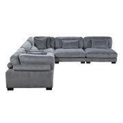 8555GY*5SC (5)5-Piece Modular Sectional - 8555GY*5SC