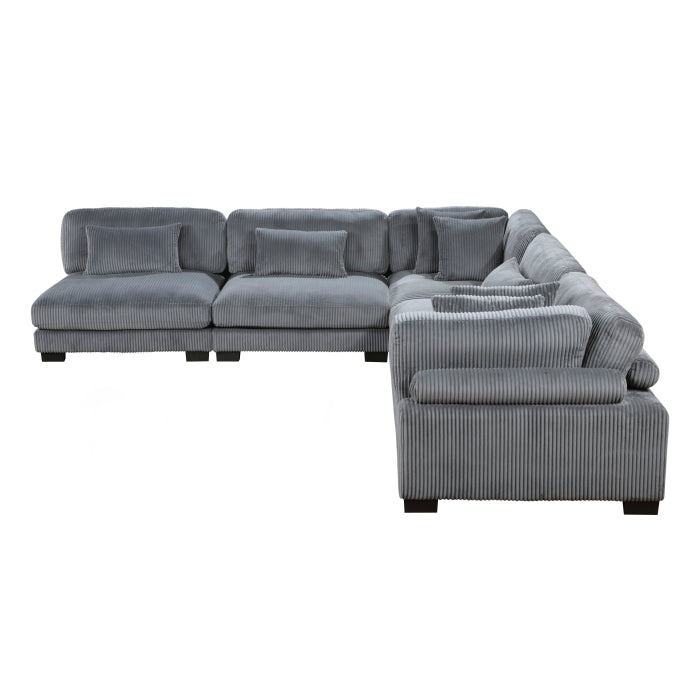8555GY*5SC (5)5-Piece Modular Sectional - 8555GY*5SC