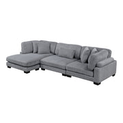 8555GY*CRACVC (3)3-Piece Modular Sectional with Reversible Chaise - 8555GY*CRACVC