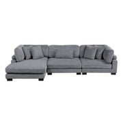 8555GY*CRACVC (3)3-Piece Modular Sectional with Reversible Chaise - 8555GY*CRACVC