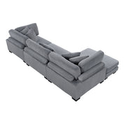 8555GY*CRACVC (3)3-Piece Modular Sectional with Reversible Chaise - 8555GY*CRACVC