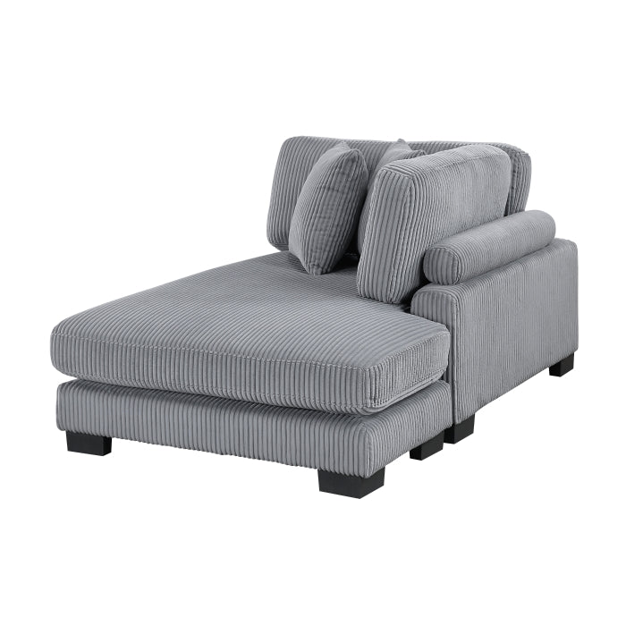 8555GY*CRACVC (3)3-Piece Modular Sectional with Reversible Chaise - 8555GY*CRACVC