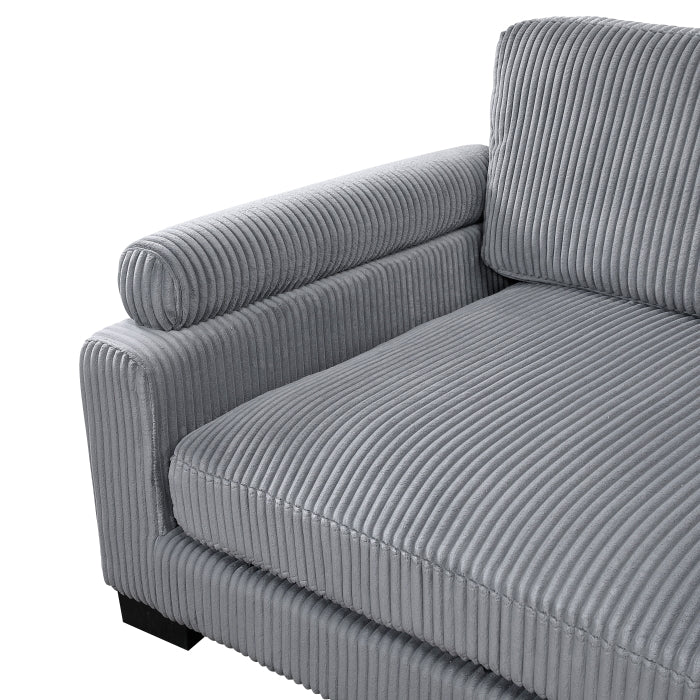 8555GY*CRACVC (3)3-Piece Modular Sectional with Reversible Chaise - 8555GY*CRACVC