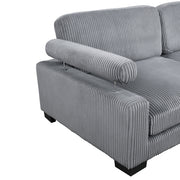 8555GY*CRACVCOT (4)4-Piece Modular Sectional with Reversible Chaise and Ottoman - 8555GY*CRACVCOT