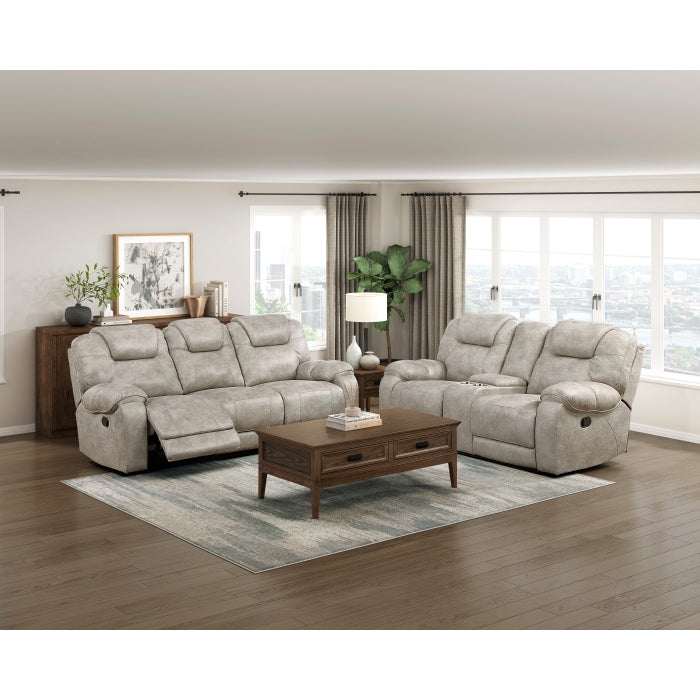 8560PT-2 Double Reclining Love Seat with Center Console - 8560PT-2