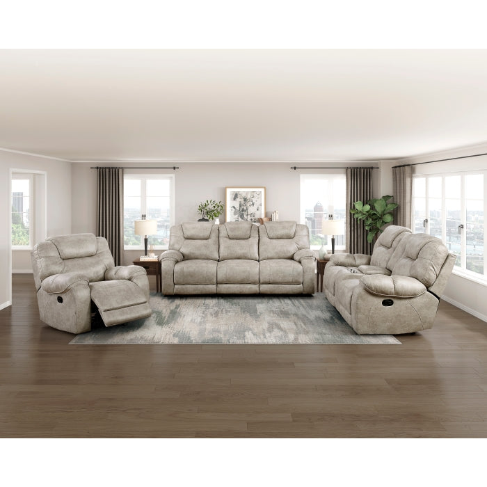 8560PT-2 Double Reclining Love Seat with Center Console - 8560PT-2
