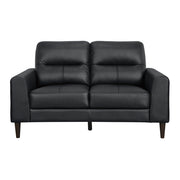 8566BLK*2 2pc Set: Sofa, Love - 8566BLK*2