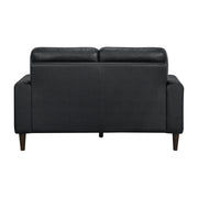 8566BLK*2 2pc Set: Sofa, Love - 8566BLK*2
