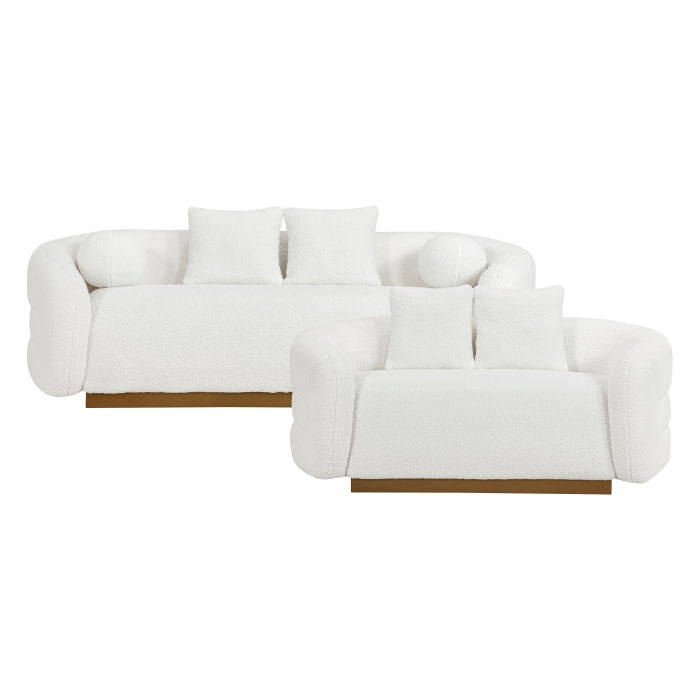 8568WH*2 2pc Set: Sofa, Love - 8568WH*2