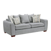 8579GY*2 2pc Set: Sofa, Love - 8579GY*2