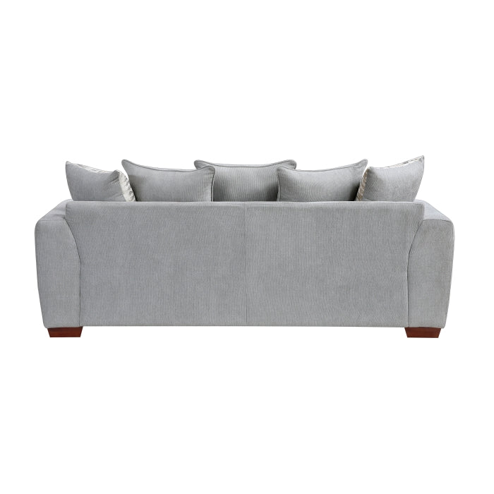 8579GY*2 2pc Set: Sofa, Love - 8579GY*2
