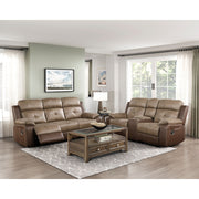 8599BR-2 Double Glider Reclining Love Seat with Center Console - 8599BR-2