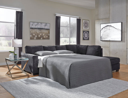 Altari Slate RAF Full Sleeper Sectional - Luna Furniture