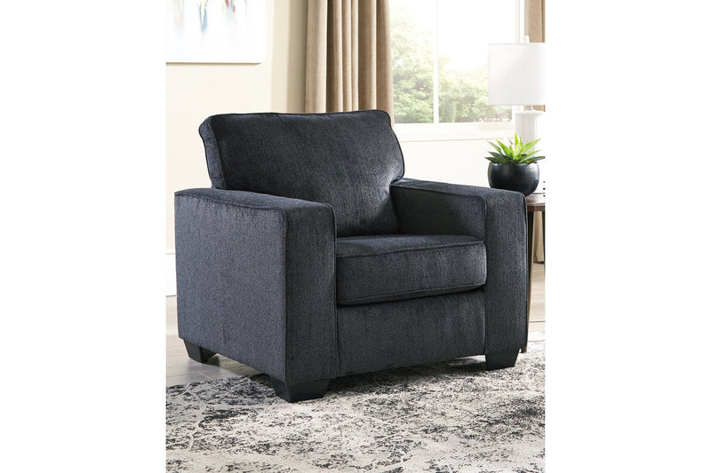 Altari Slate Sofa, Loveseat and Chair from Ashley - Luna Furniture