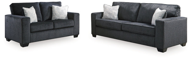Altari Slate Sofa, Loveseat and Chair from Ashley - Luna Furniture