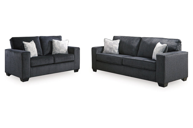 Altari Slate Sofa, Loveseat and Chair from Ashley - Luna Furniture