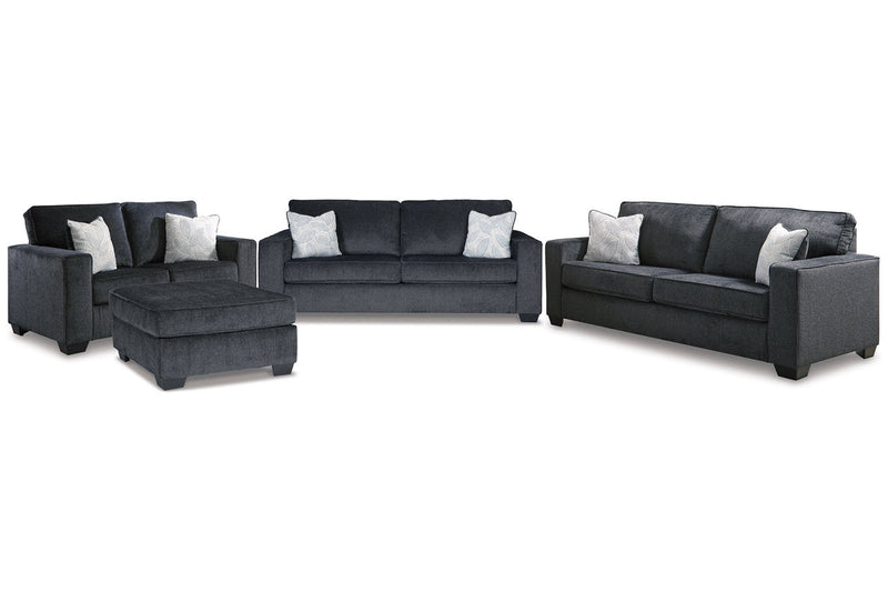 Altari Slate Sofa Sleeper, Sofa, Loveseat, and Ottoman -  Ashley - Luna Furniture