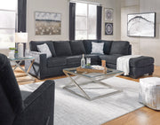Altari Slate RAF Full Sleeper Sectional - Luna Furniture