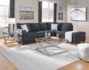 Altari Slate RAF Full Sleeper Sectional - Luna Furniture