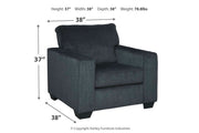 Altari Slate Sofa, Loveseat and Chair from Ashley - Luna Furniture