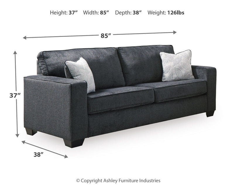 Altari Slate Sofa, Loveseat and Chair from Ashley - Luna Furniture