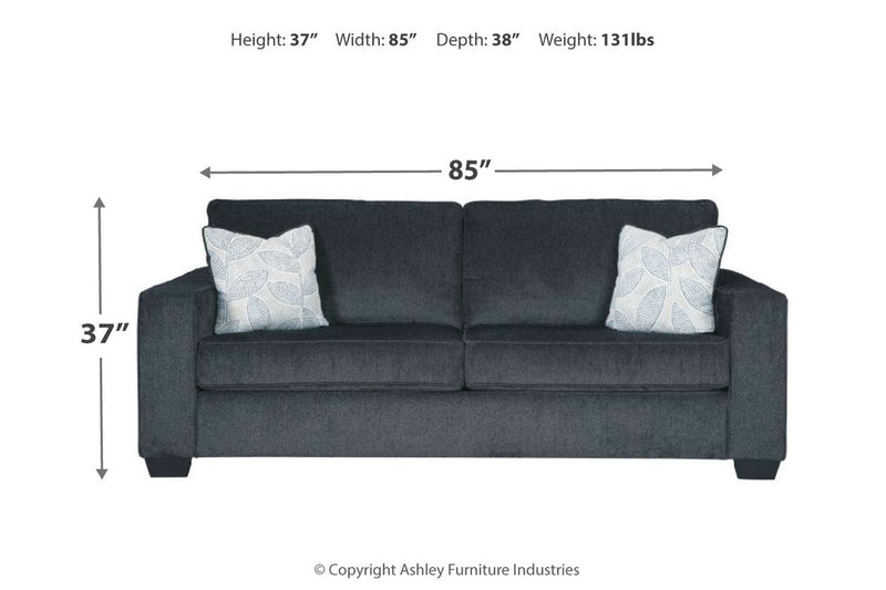 Altari Slate Sofa, Loveseat and Chair from Ashley - Luna Furniture