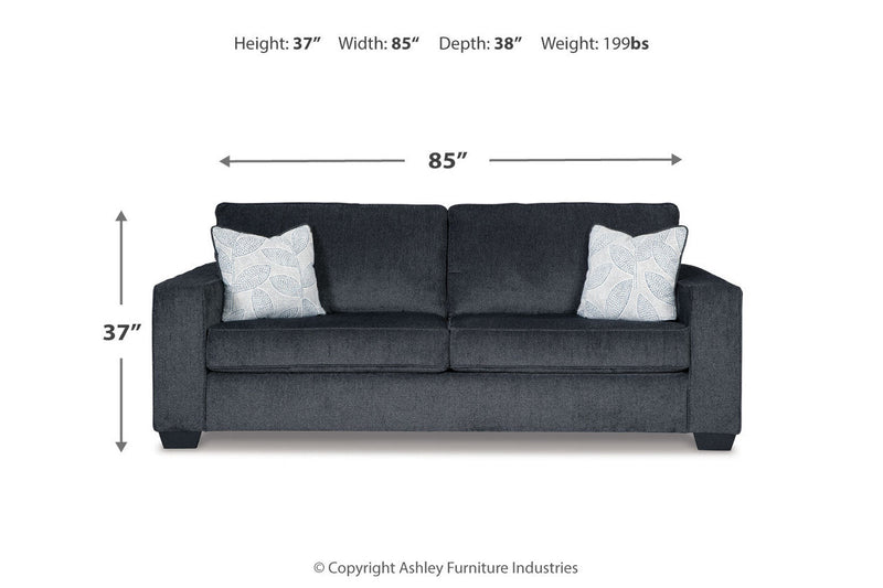 Altari Slate Sofa Sleeper and Loveseat -  Ashley - Luna Furniture