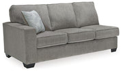 Altari Gray 2-Piece Sectional with Chaise and Oversized Ottoman from Ashley - Luna Furniture