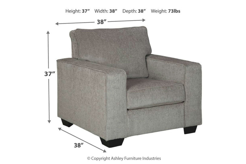 Altari Alloy Chair and Ottoman -  Ashley - Luna Furniture