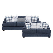 9008BUE*2 2pc Set: Sofa, Love - 9008BUE*2