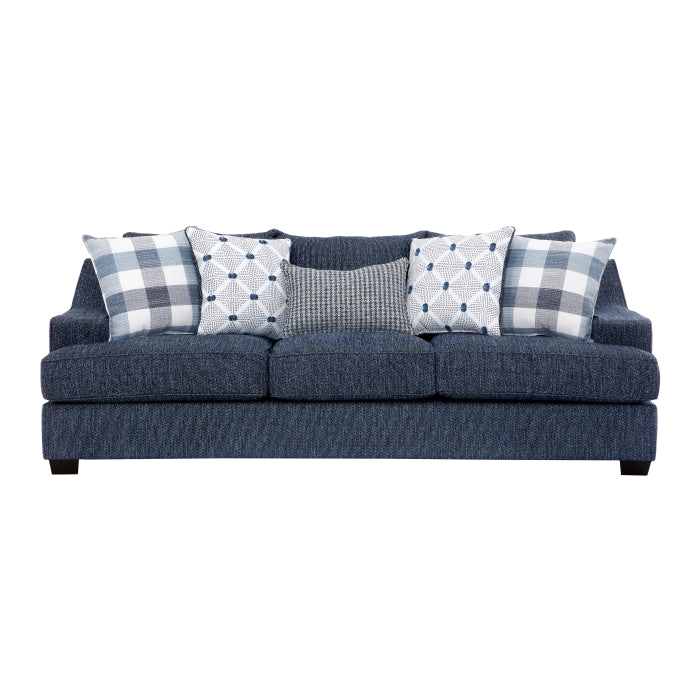 9008BUE*2 2pc Set: Sofa, Love - 9008BUE*2