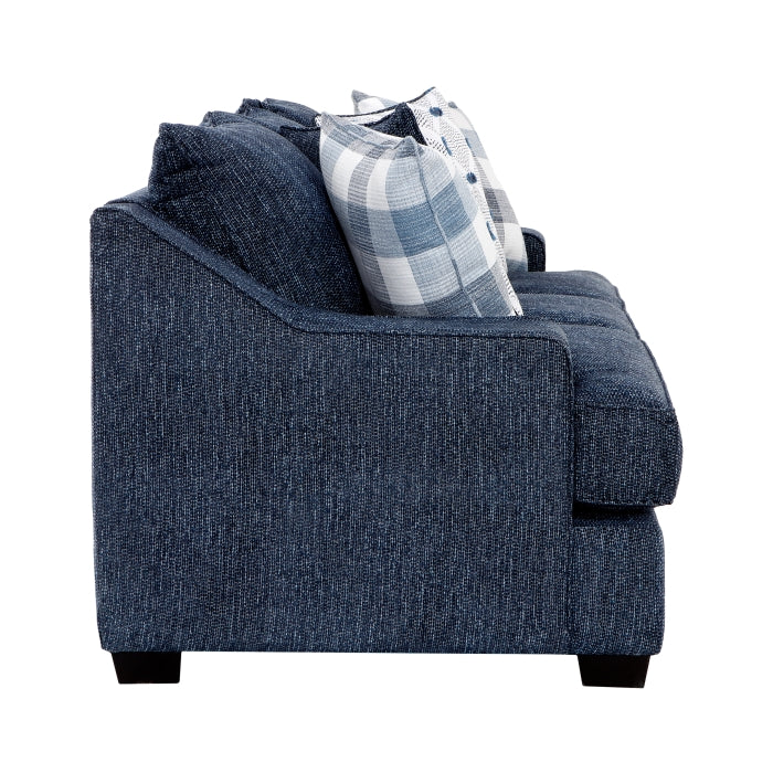 9008BUE*2 2pc Set: Sofa, Love - 9008BUE*2