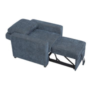 9027BUE-1CL Convertible Chair with Pull-out Bed - 9027BUE-1CL