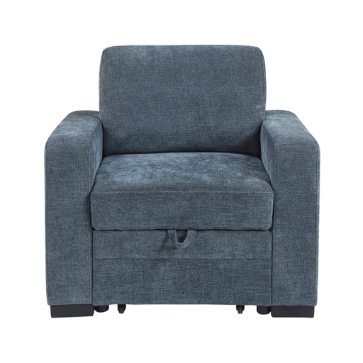 9027BUE-1CL Convertible Chair with Pull-out Bed - 9027BUE-1CL