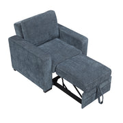 9027BUE-1CL Convertible Chair with Pull-out Bed - 9027BUE-1CL