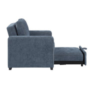 9027BUE-1CL Convertible Chair with Pull-out Bed - 9027BUE-1CL