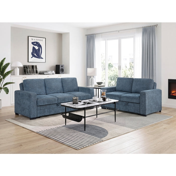9027BUE-3CL Convertible Sofa with Pull-out Bed - 9027BUE-3CL