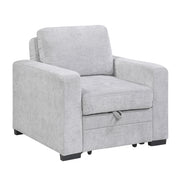 9027GRY-1CL Convertible Chair with Pull-out Bed - 9027GRY-1CL