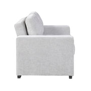 9027GRY-2CL Convertible Love Seat with Pull-out Bed - 9027GRY-2CL