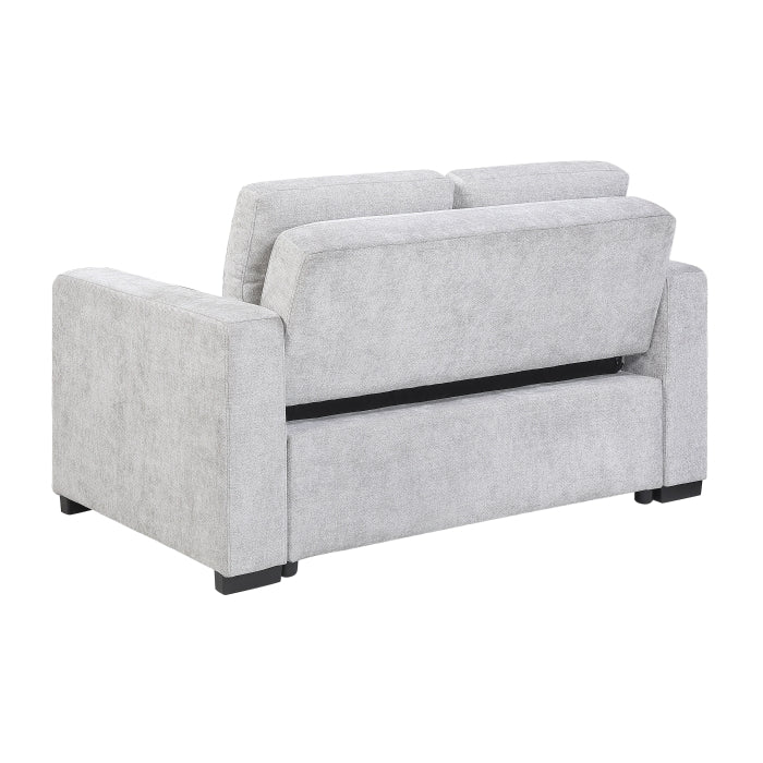 9027GRY-2CL Convertible Love Seat with Pull-out Bed - 9027GRY-2CL
