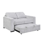 9027GRY-2CL Convertible Love Seat with Pull-out Bed - 9027GRY-2CL