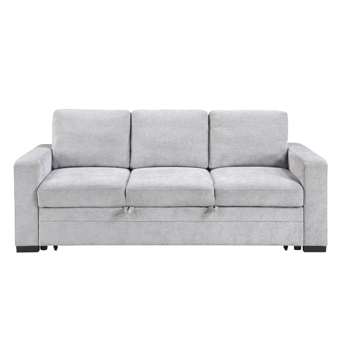 9027GRY-3CL Convertible Sofa with Pull-out Bed - 9027GRY-3CL