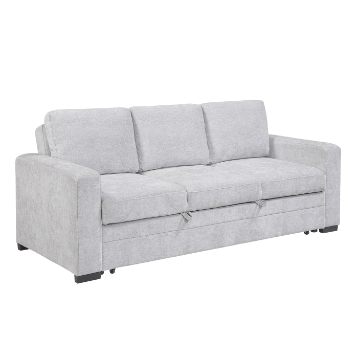 9027GRY-3CL Convertible Sofa with Pull-out Bed - 9027GRY-3CL