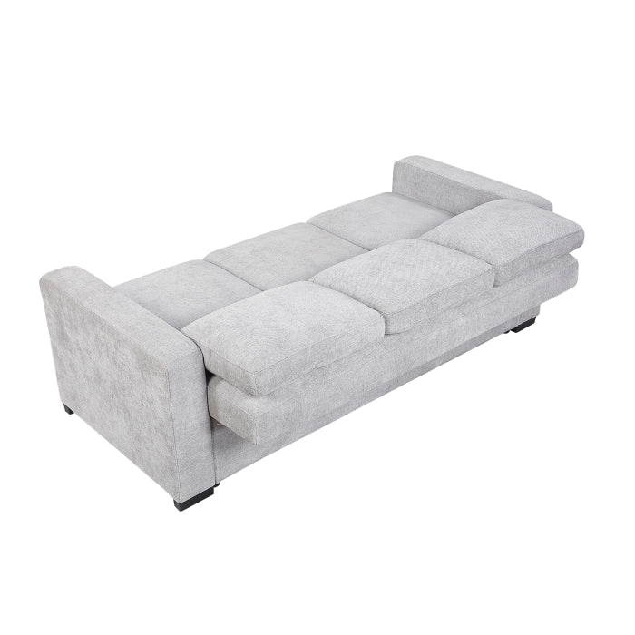 9027GRY-3CL Convertible Sofa with Pull-out Bed - 9027GRY-3CL